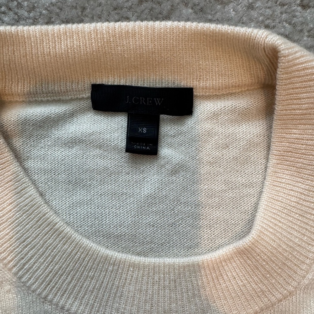 JCREW Ivory Ruffle Sleeve Sweater - Picture 5 of 7